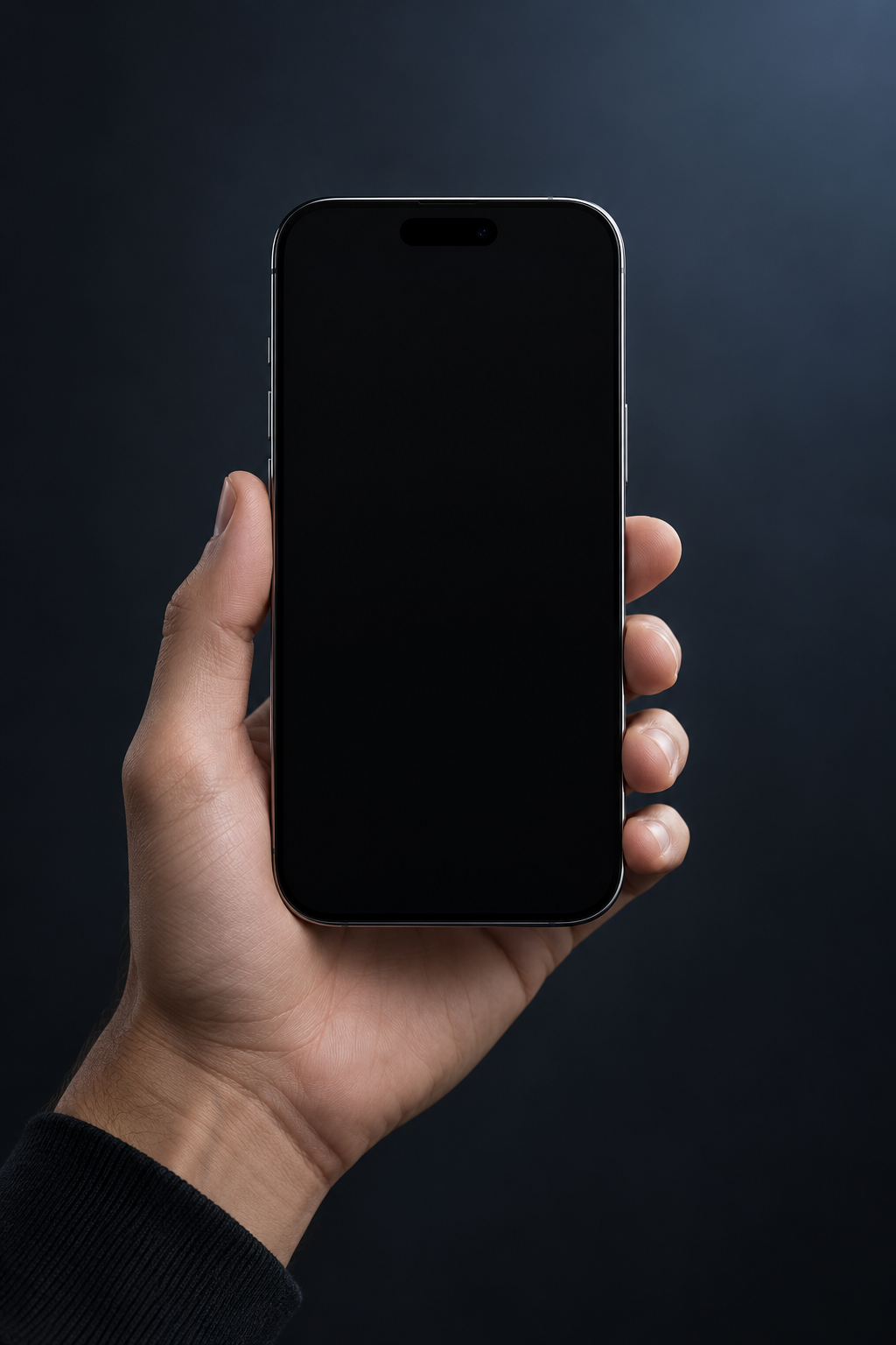 Hand holding a LIV coaching app on a smartphone